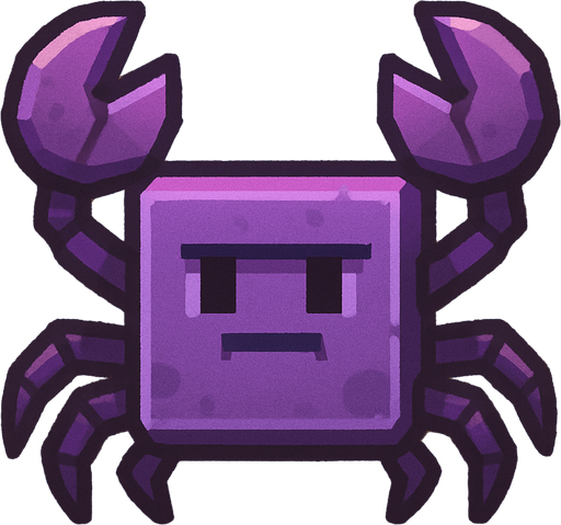 purple square crab.
In-Game asset