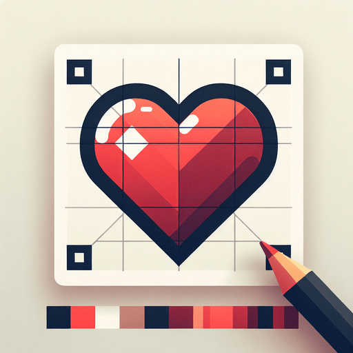 heart icon.
Single Game Texture.  In-Game asset.  2d.  Blank background.  High contrast.  No shadows
