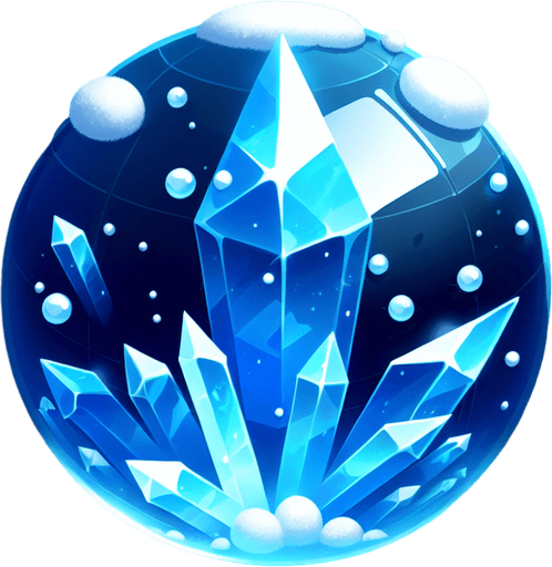 blue light of snow crystall.
Single Game Texture.  In-Game asset.  2d.  Blank background.  High contrast.  No shadows