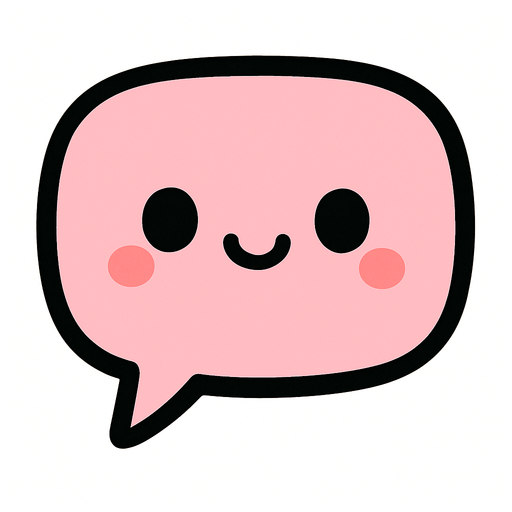 Generate a cute speech bubble.
In-Game asset.  2d.  High contrast.  No shadows