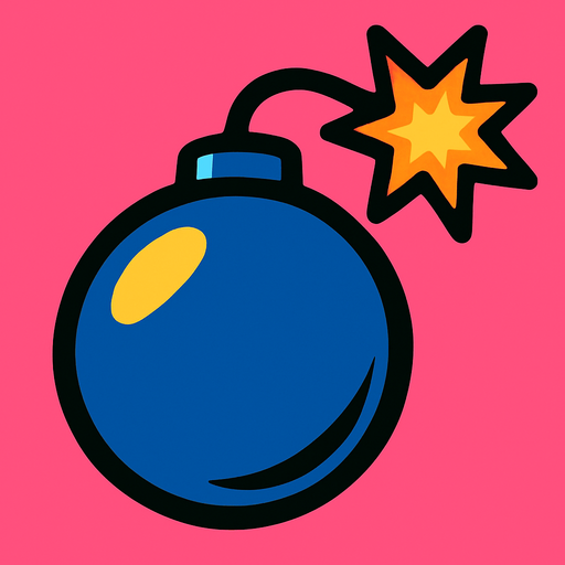 bomba.
In-Game asset.  2d.  High contrast.  No shadows