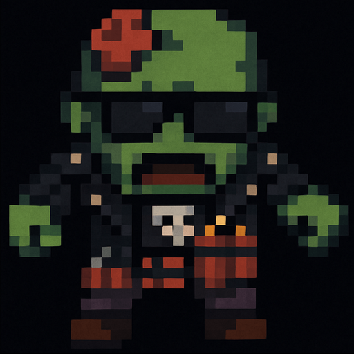 Agrégale ropa de rock, explosivos al rededor de la cintura y gafas