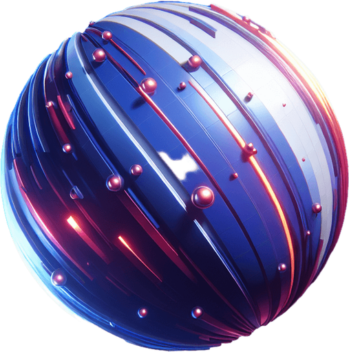 Circular ball projectile from a video game. No background.