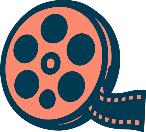 movie reel.
In-Game asset.  2d.  High contrast.  No shadows