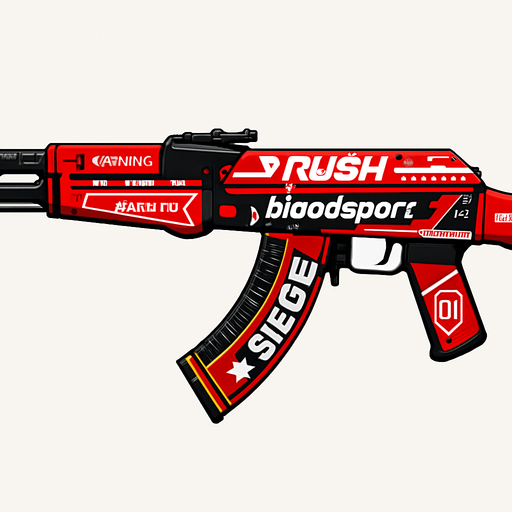 Cs2 deki ak 47 bloodsport skinini ekle.
In-Game asset.  2d.  High contrast.  No shadows