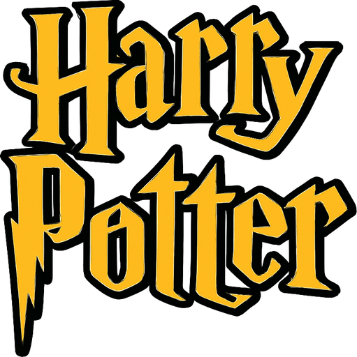 harry potter logo.
In-Game asset.  2d.  High contrast.  No shadows