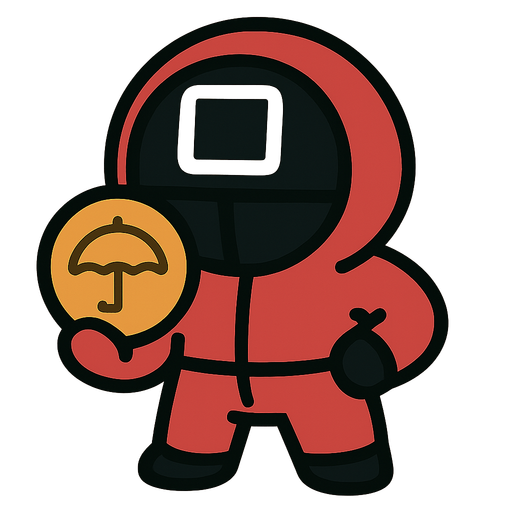 very well known squid game just make cookie memes. single character. no writing..
In-Game asset.  2d.  High contrast.  No shadows