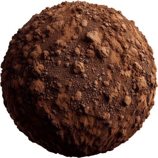 Dirt Texture.
Single Game Texture.  In-Game asset.  2d.  Blank background.  High contrast.  No shadows