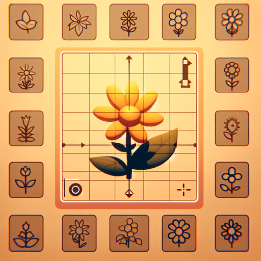 yellow 
flower.
Single Game Texture.  In-Game asset.  2d.  Blank background.  High contrast.  No shadows