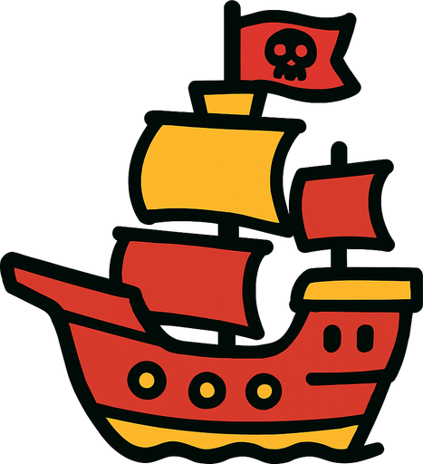 Ship.
In-Game asset.  2d.  High contrast.  No shadows