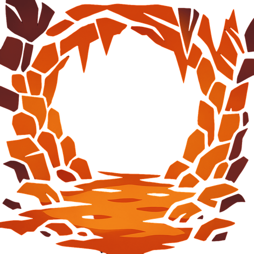 cave.
In-Game asset.  2d.  High contrast.  No shadows