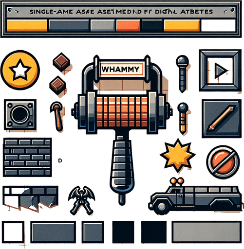 Whammy bar.
Single Game Texture.  In-Game asset.  2d.  Blank background.  High contrast.  No shadows