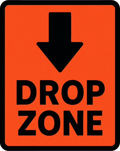 dropZone.
2d.  High contrast.  No shadows