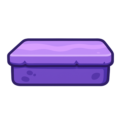 soft purple platform.
In-Game asset.  2d.  High contrast.  No shadows. Hd
