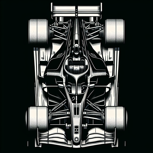 black color top down view racing car.
Single Game Texture.  In-Game asset.  2d.  Blank background.  High contrast.  No shadows