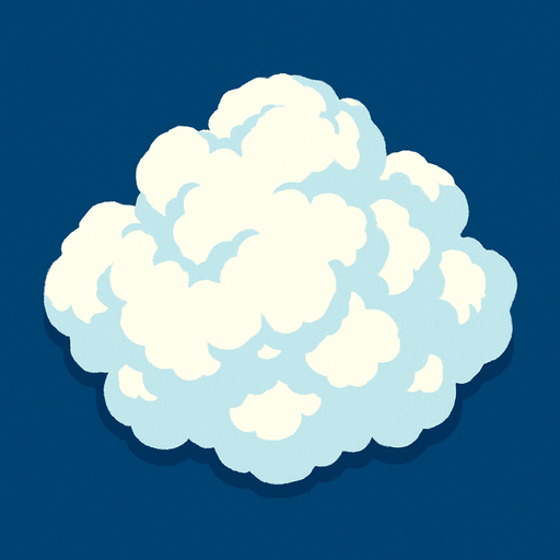 distantCloud top view.
In-Game asset.  2d.  High contrast.  No shadows