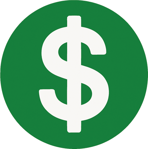 white dollar icon.
In-Game asset.  2d.  High contrast.  No shadows