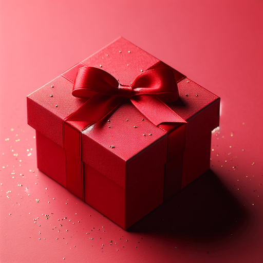 beautifull red gift box.
