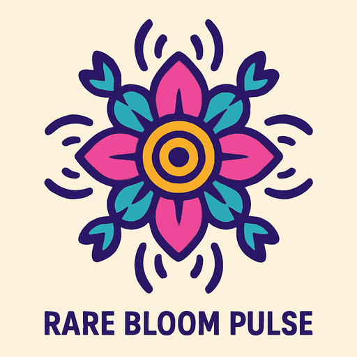 rare Bloom Pulse top view.
In-Game asset.  2d.  High contrast.  No shadows