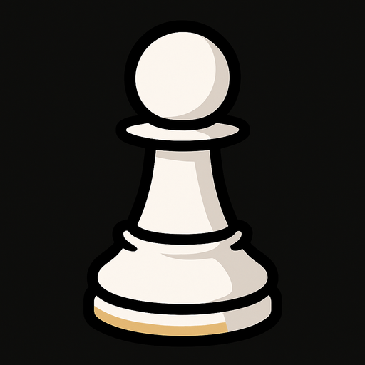 White Pawn Chess.
In-Game asset.  2d.  High contrast.  No shadows