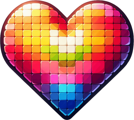 heart.
Single Game Texture.  In-Game asset.  2d.  Blank background.  High contrast.  No shadows