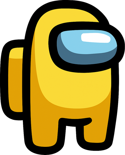 yellow amoung us.
In-Game asset.  2d.  High contrast.  No shadows