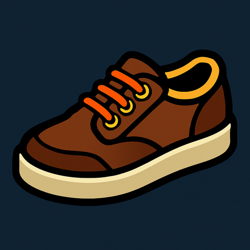 Shoe.
In-Game asset.  2d.  High contrast.  No shadows