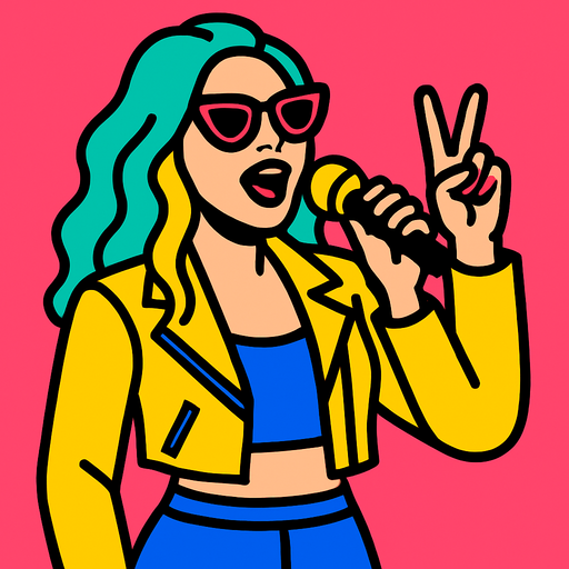 popüler popçu.
In-Game asset.  2d.  High contrast.  No shadows