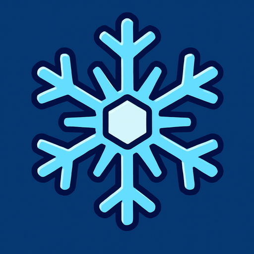 Snowflake.
In-Game asset.  2d.  High contrast.  No shadows