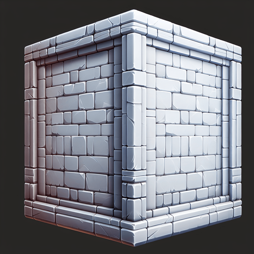 Wall.
Single Game Texture.  In-Game asset.  2d.  Blank background.  High contrast.  No shadows