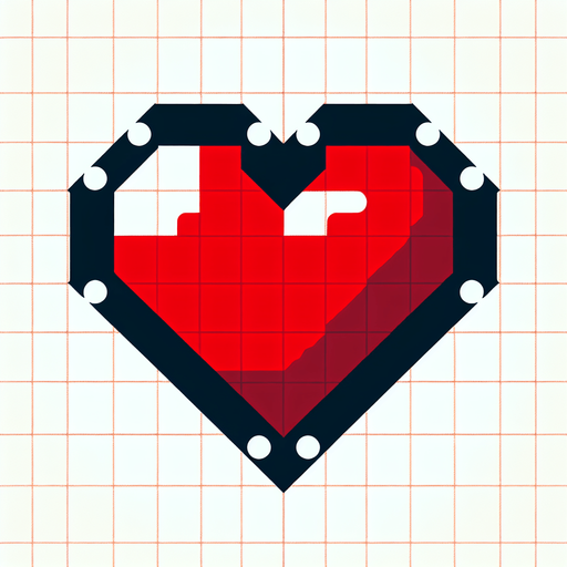 heart.
Single Game Texture. In-Game asset. 2d. Blank background. High contrast. No shadows.