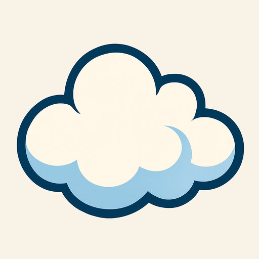 cloud.
In-Game asset.  2d.  High contrast.  No shadows