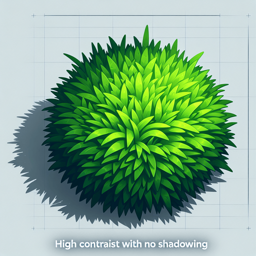 Make a small 



Make a small grass.
Single Game Texture. In-Game asset. 2d. Blank background. High contrast. No shadows.