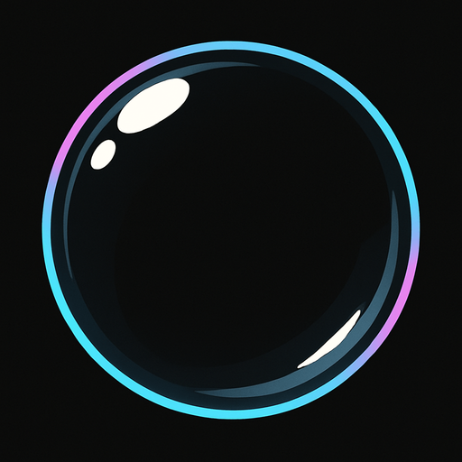 transparent bubble.
In-Game asset.  2d.  High contrast.  No shadows
