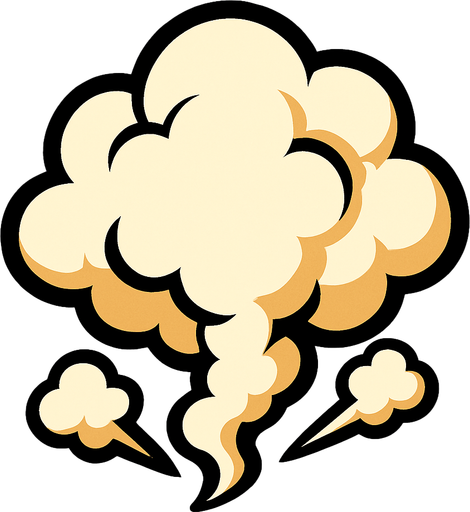 smoke.
In-Game asset.  2d.  High contrast.  No shadows