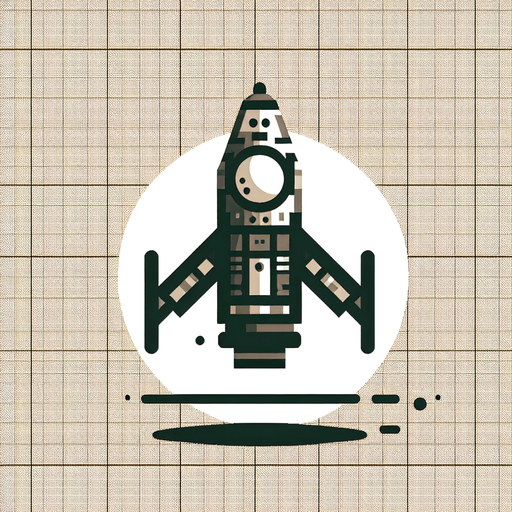 Space craft facing upwards.
Single Game Texture. In-Game asset. 2d. Blank background. High contrast. No shadows.