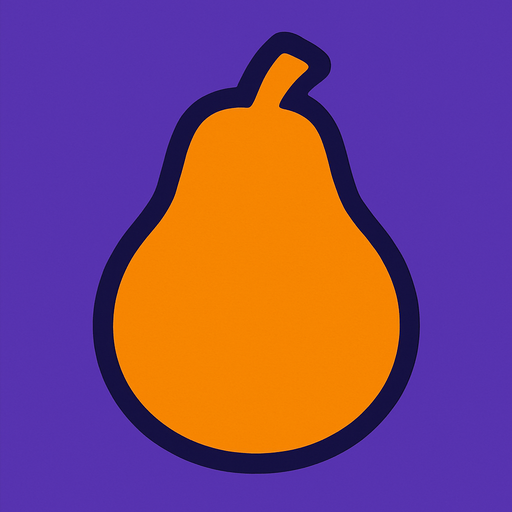 make a backgroud shaped pear but dont do pear.
In-Game asset.  2d.  High contrast.  No shadows