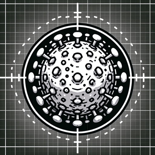corona virus.
Single Game Texture.  In-Game asset.  2d.  Blank background.  High contrast.  No shadows