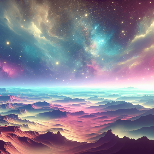 beautiful expansive landscape. starry sky, pastel colours, high definition, alien world.. Single Game Texture. In-Game asset. 2d. Blank background. High contrast. No shadows..
Single Game Texture. In-Game asset. 2d. Blank background. High contrast. No shadows.