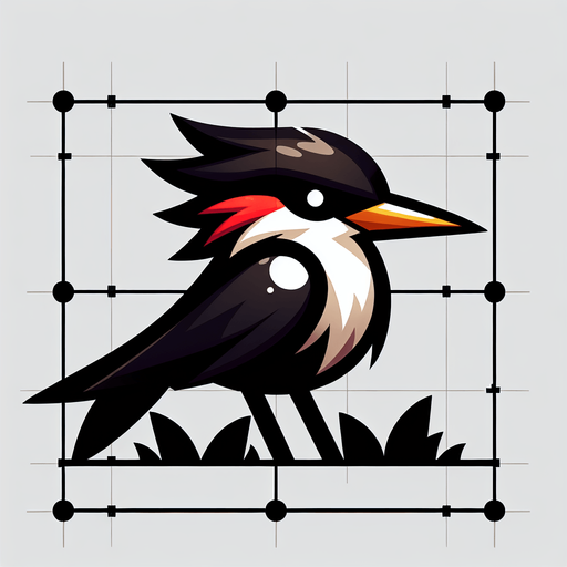 Bird.
Single Game Texture. In-Game asset. 2d. Blank background. High contrast. No shadows.
