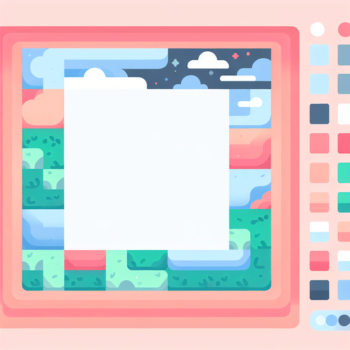 Background for hyper casual puzzle game. Pastel colors, flat shaded, vector art.
Single Game Texture. In-Game asset. 2d. Blank background. High contrast. No shadows.