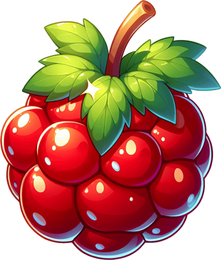 fruit shiny anime, no face

Single Game Texture. In-Game asset. 2d. Blank background. High contrast. No shadows.