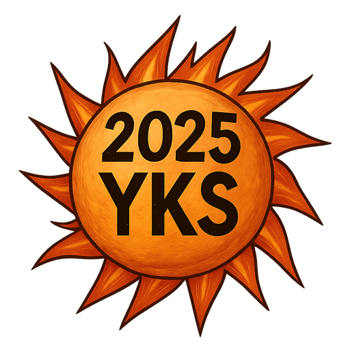 It will be a round ball surrounded by thorns. It will have the words 2025 YKS written on it. The ball will look realistic.Let there be fires around it. Let the writing on it be black and thick.

. No background. Transparent background. Blank background. No shadows. 2d. In-Game asset. flat