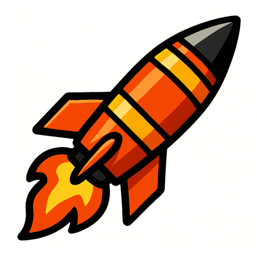 Missile.
In-Game asset.  2d.  High contrast.  No shadows