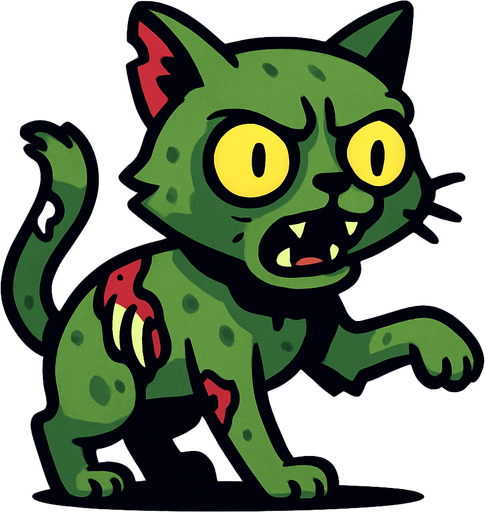 zombie ca.
In-Game asset.  2d.  High contrast.  No shadows