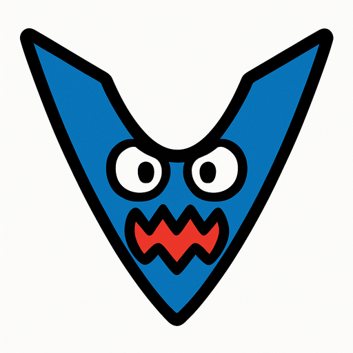 V shape Blue 2d enemy for asset...
In-Game asset.  2d.  High contrast.  No shadows