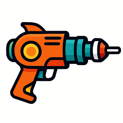 Lasergun.
In-Game asset.  2d.  High contrast.  No shadows
