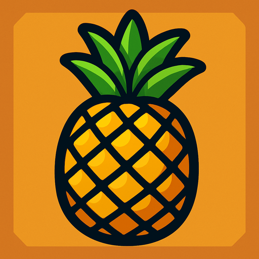 Ananas.
In-Game asset.  2d.  High contrast.  No shadows