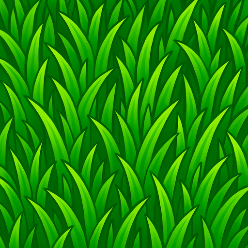 draw 3d grass background.
In-Game asset.  2d.  High contrast.  No shadows