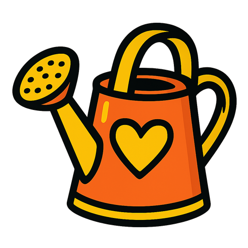 watering can.
In-Game asset.  2d.  High contrast.  No shadows